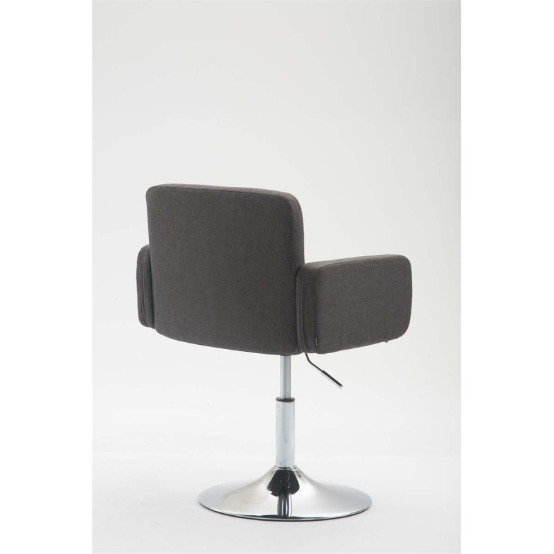 Fauteuil Lounge Los Angeles en tissu gris foncé