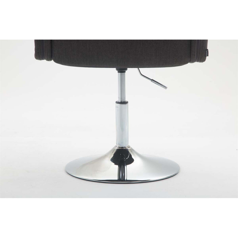 Fauteuil Lounge Los Angeles en tissu gris foncé