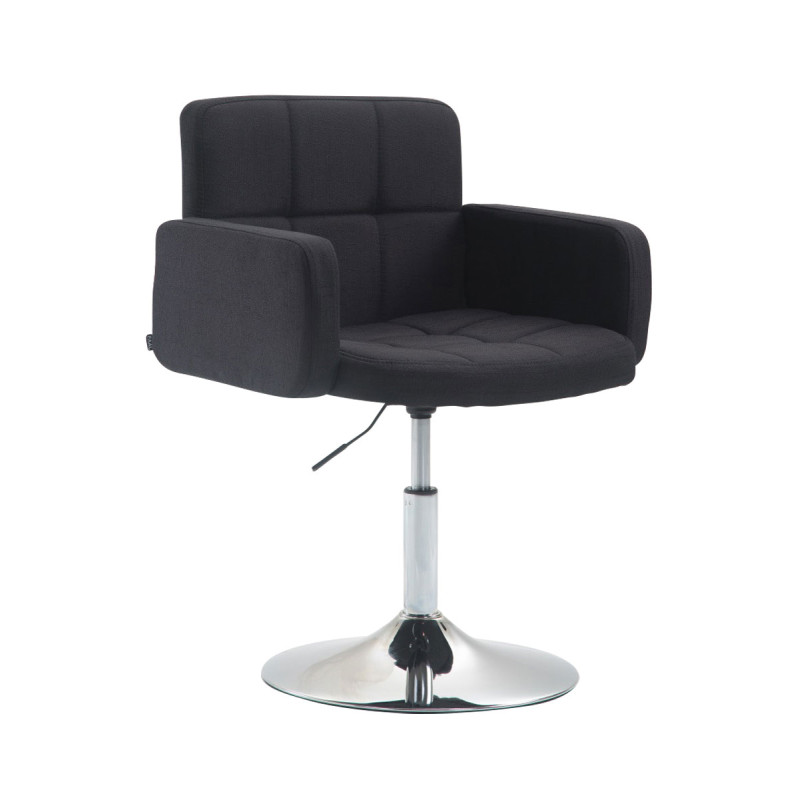 Fauteuil Lounge Los Angeles en tissu noir