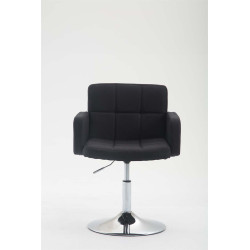 Fauteuil Lounge Los Angeles en tissu noir