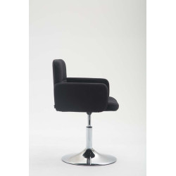 Fauteuil Lounge Los Angeles en tissu noir
