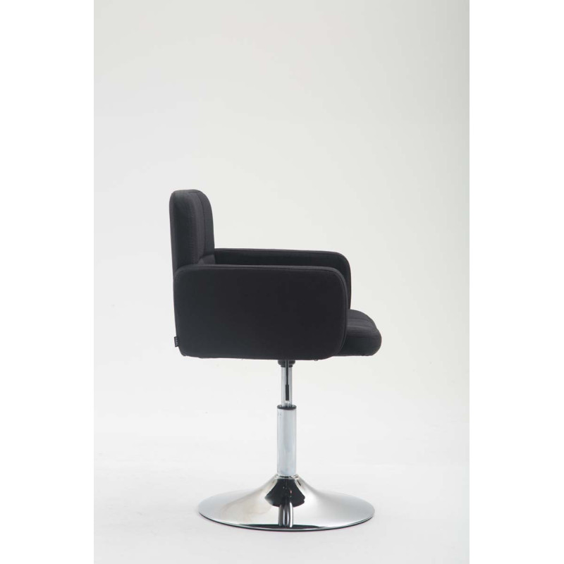 Fauteuil Lounge Los Angeles en tissu noir