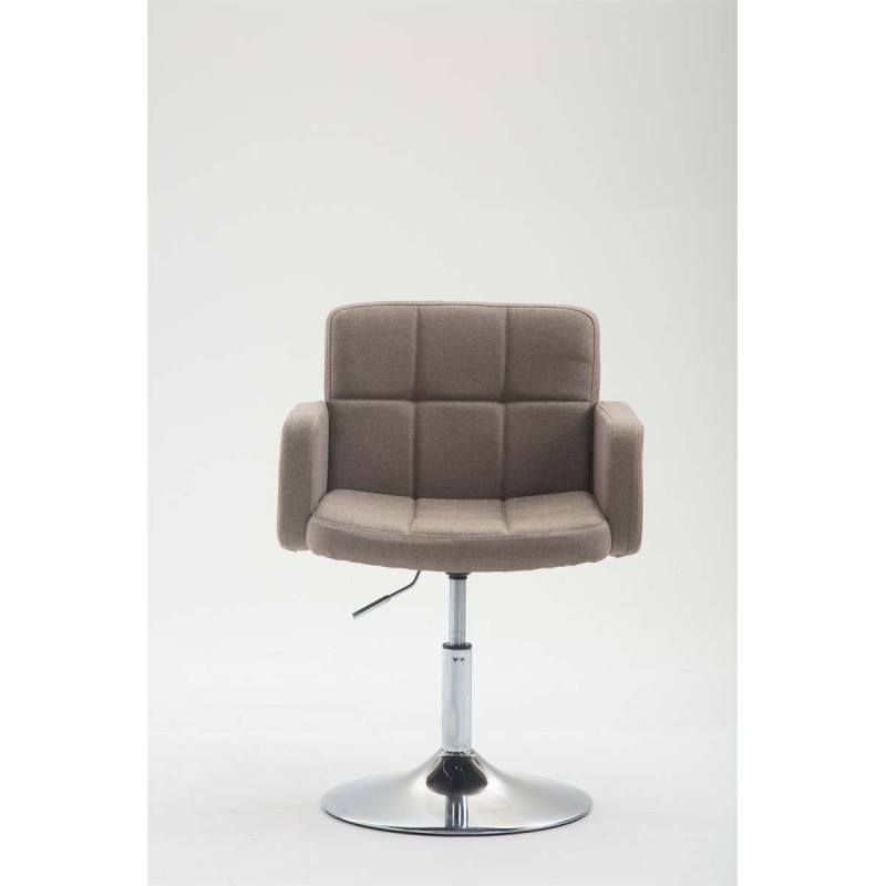 Fauteuil Lounge Los Angeles en tissu taupe