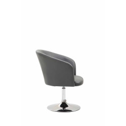 Fauteuil Lounge Arcade en cuir artificiel gris