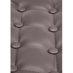 Fauteuil Lounge Dublin en cuir artificiel brun