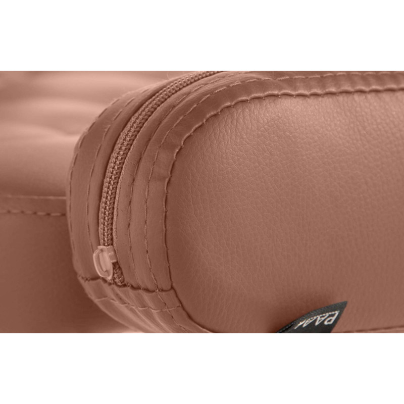Fauteuil Lounge Dublin en cuir artificiel Cognac