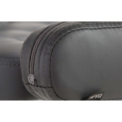 Fauteuil Lounge Dublin en cuir artificiel gris