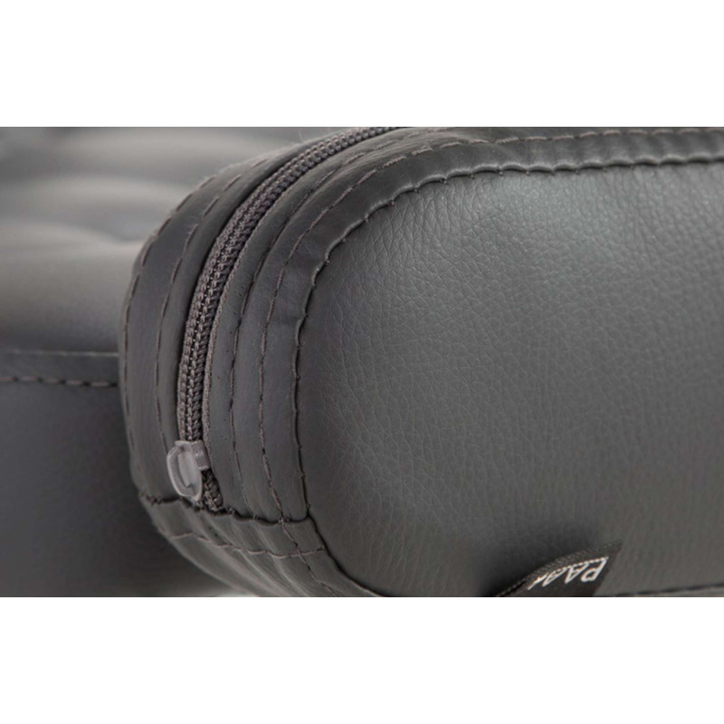 Fauteuil Lounge Dublin en cuir artificiel gris