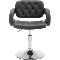 Fauteuil Lounge Dublin en cuir artificiel gris