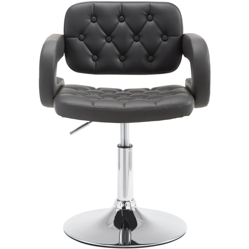 Fauteuil Lounge Dublin en cuir artificiel gris
