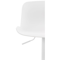 Lot de 4 tabourets de bar Almada en blanc