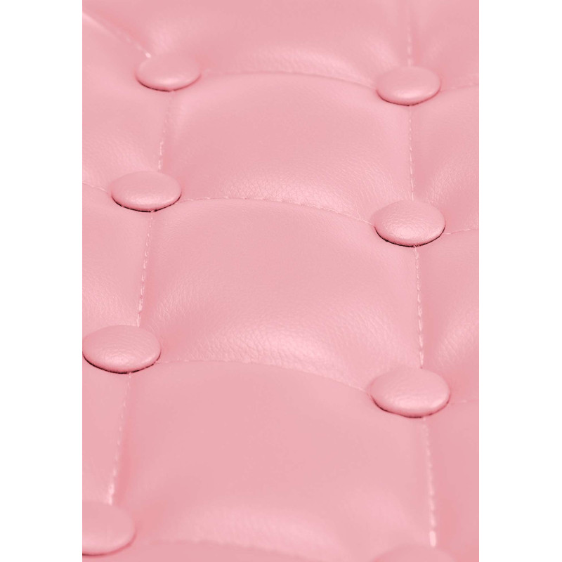 Fauteuil Lounge Dublin en cuir artificiel rose