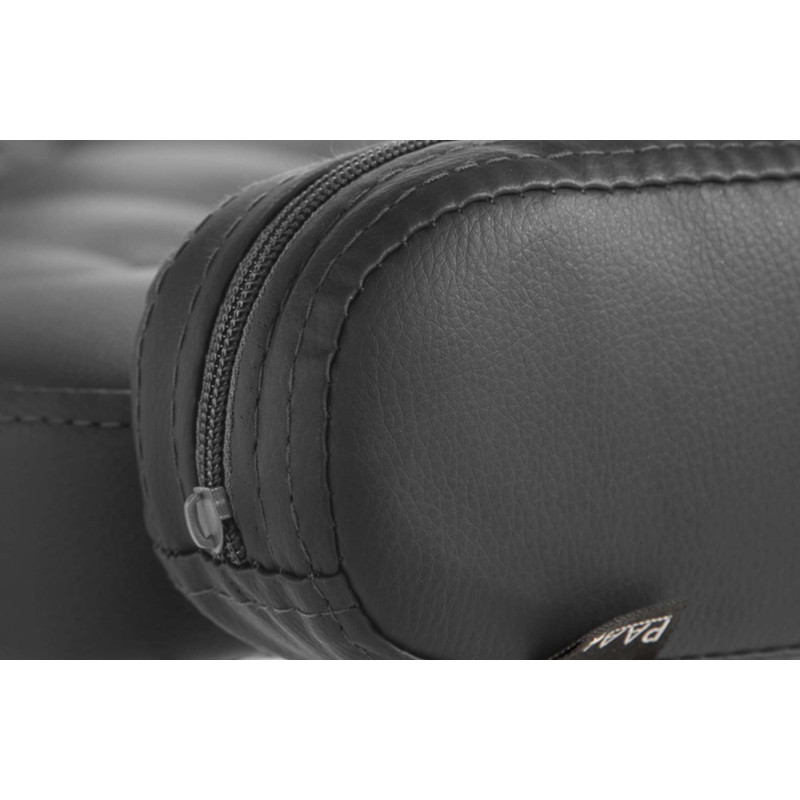 Fauteuil Lounge Dublin en cuir artificiel noir