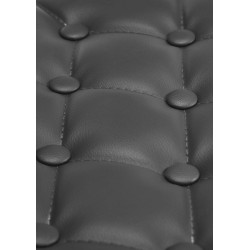 Fauteuil Lounge Dublin en cuir artificiel noir