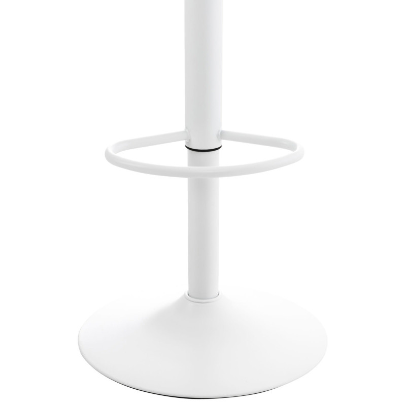 Lot de 4 tabourets de bar Almada en blanc