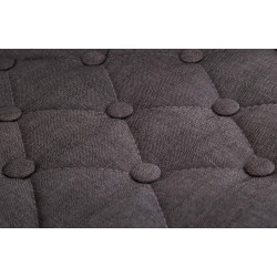 Fauteuil Lounge en tissu Dublin gris foncé