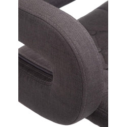 Fauteuil Lounge en tissu Dublin gris foncé