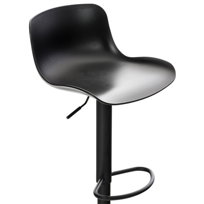 Lot de 4 tabourets de bar Almada noir