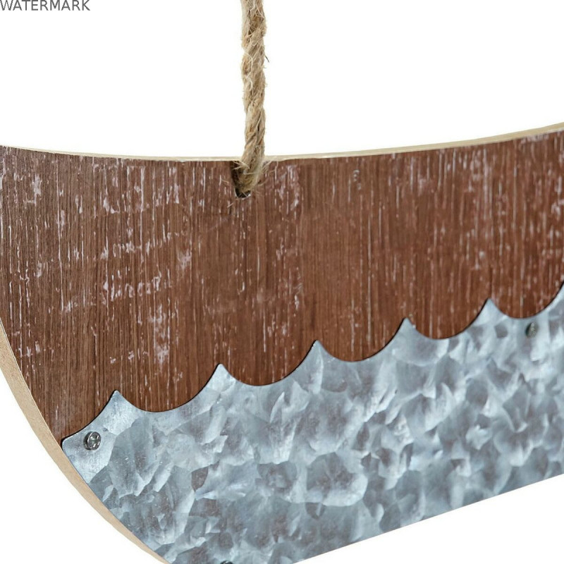 Décoration Suspendue DKD Home Decor Voilier Marron Multicouleur méditerranéen 40 x 2 x 43 cm (2 Unités)