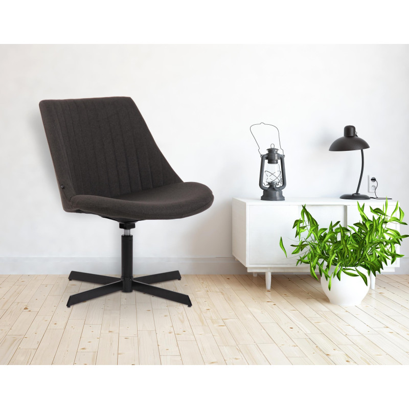 Fauteuil Lounge Granby gris foncé