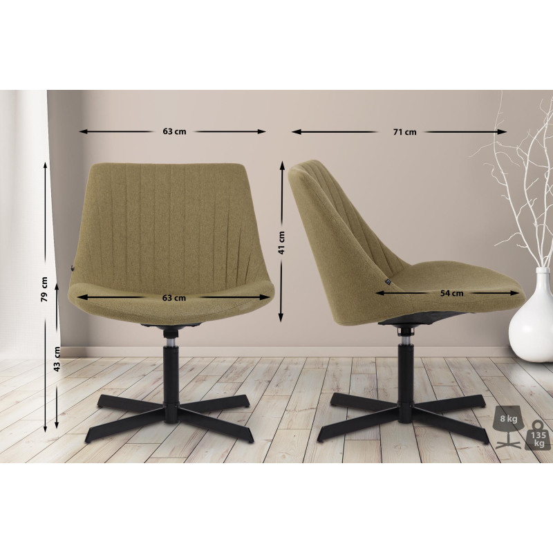 Fauteuil Lounge Granby vert