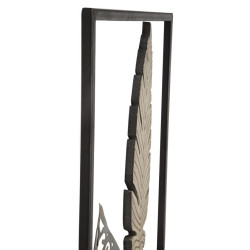 PANNEAU DE FER ET DE BOIS FEUILLES -A- CM 30,5X1,90X91
