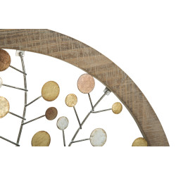 PANNEAU MURAL ARBRE DE VIE MIROIR CM Ø 61X1,8