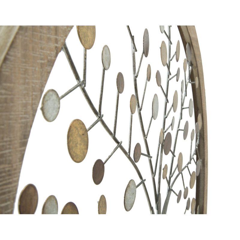 PANNEAU MURAL ARBRE DE VIE MIROIR CM Ø 61X1,8