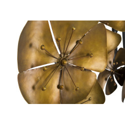 PANNEAU EN FER DORÉ FLOWE -B- CM 80X6X57