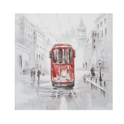 PEINTURE SUR TOILE TRAM -A-...