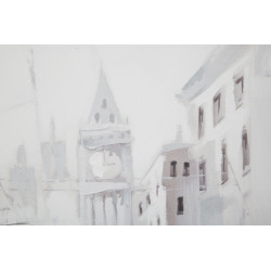 PEINTURE SUR TOILE TRAM -A- CM 80X3X80