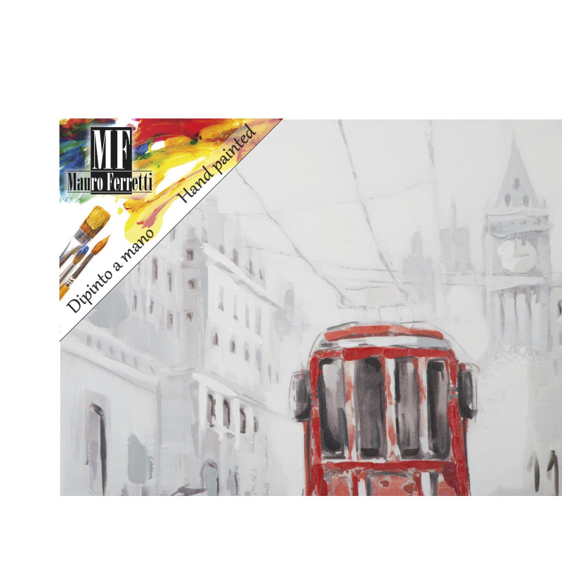 PEINTURE SUR TOILE TRAM -A- CM 80X3X80