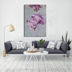 IMPRESSION SUR TOILE AVEC APPLICATIONS MEDUSA -A- CM 80X3,8X120