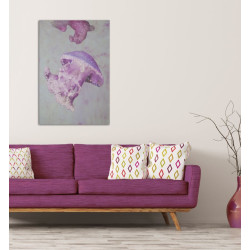 IMPRESSION SUR TOILE AVEC APPLICATIONS MEDUSA -A- CM 80X3,8X120