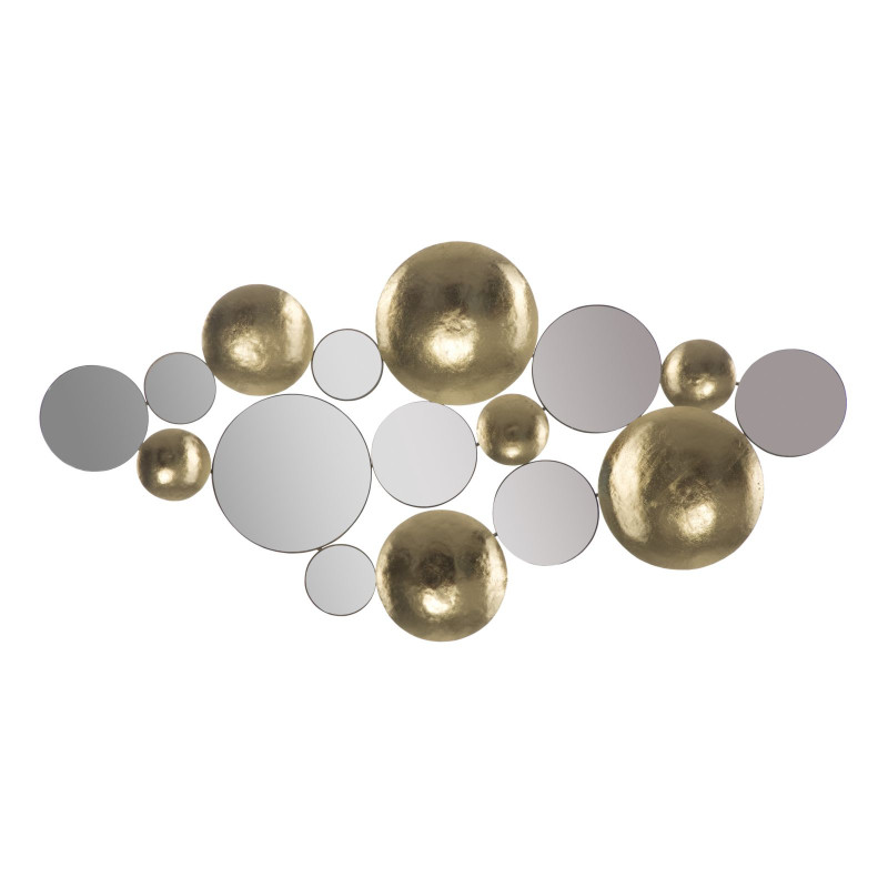 PANNEAU MIROIR GLAM DORÉ CM 118X2,5X60