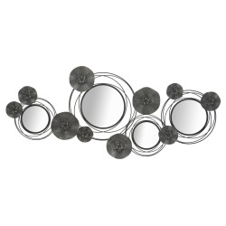 PANNEAU/MIROIR ROND FONCÉ...