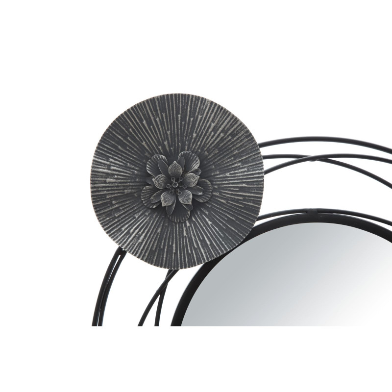 PANNEAU/MIROIR ROND FONCÉ CM 117X5,5X49