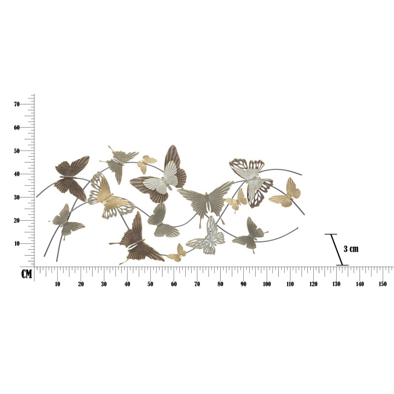 PANNEAU FER INTELLIGENT PAPILLON 118X3X52 CM