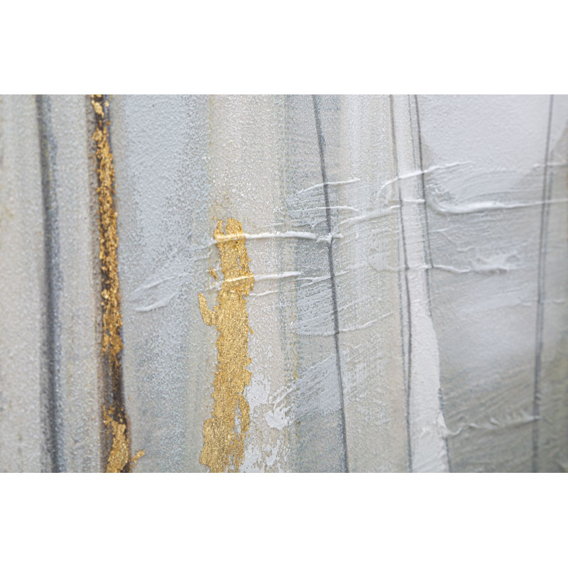 PEINTURE SUR TOILE BATEAU DORÉ CM 100X2,8X80