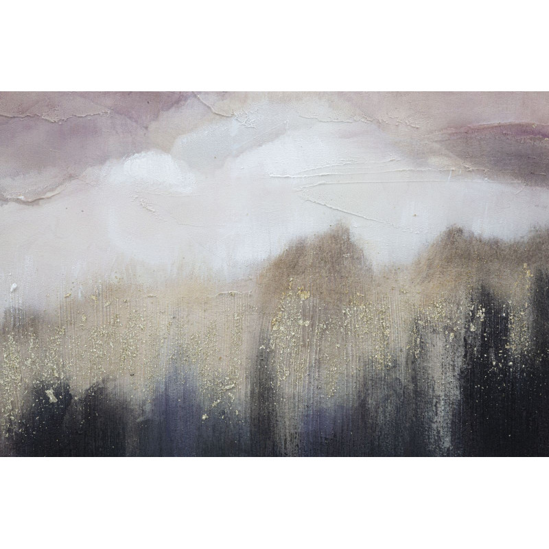 PEINTURE SUR TOILE MONTAGNE ROSE CM 80X2,7X60