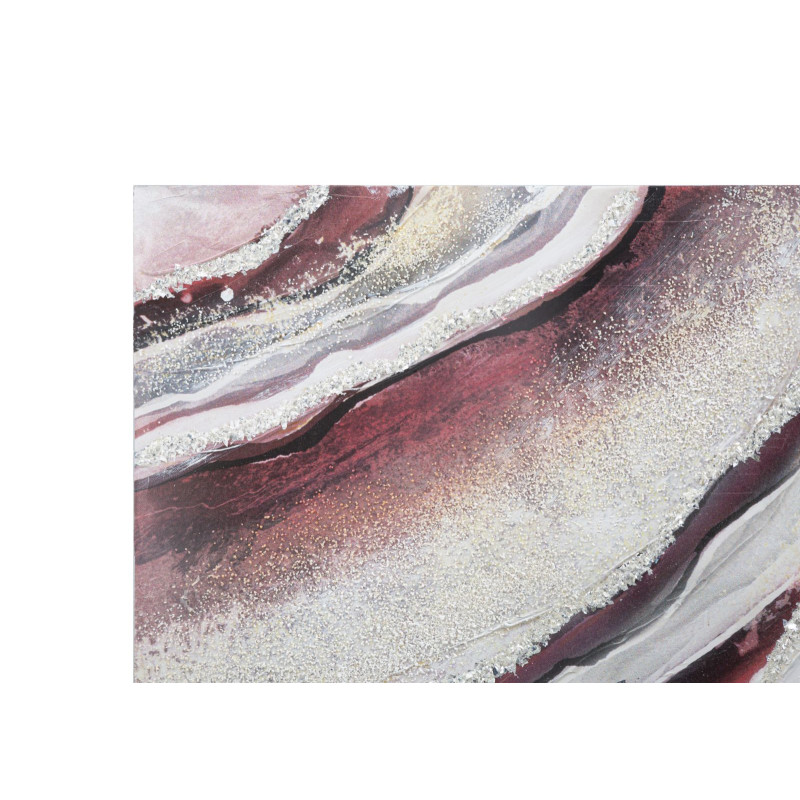 PEINTURE SUR TOILE ROUGE CM 80X2,8X80