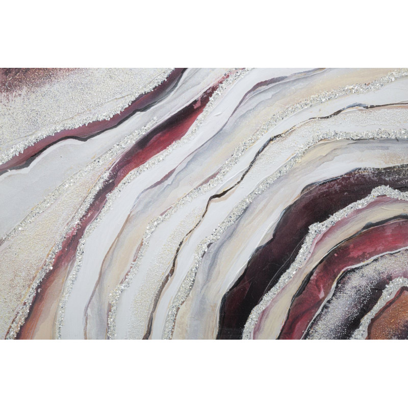 PEINTURE SUR TOILE ROUGE CM 80X2,8X80