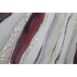 PEINTURE SUR TOILE ROUGE CM 80X2,8X80