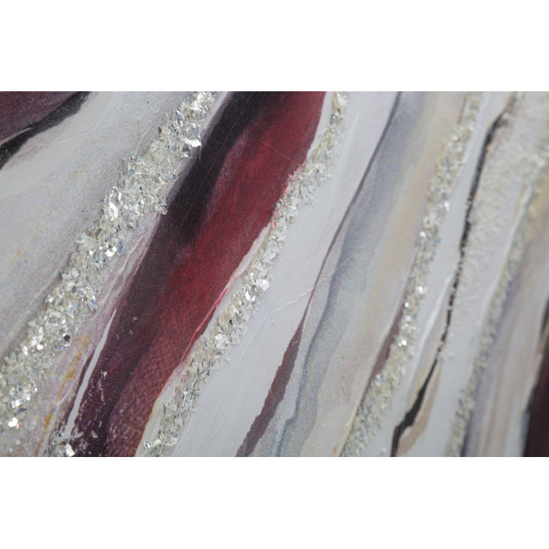 PEINTURE SUR TOILE ROUGE CM 80X2,8X80