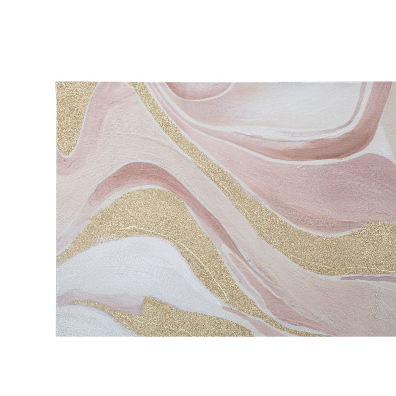 PEINTURE SUR TOILE ROSE CM 80X2,8X80