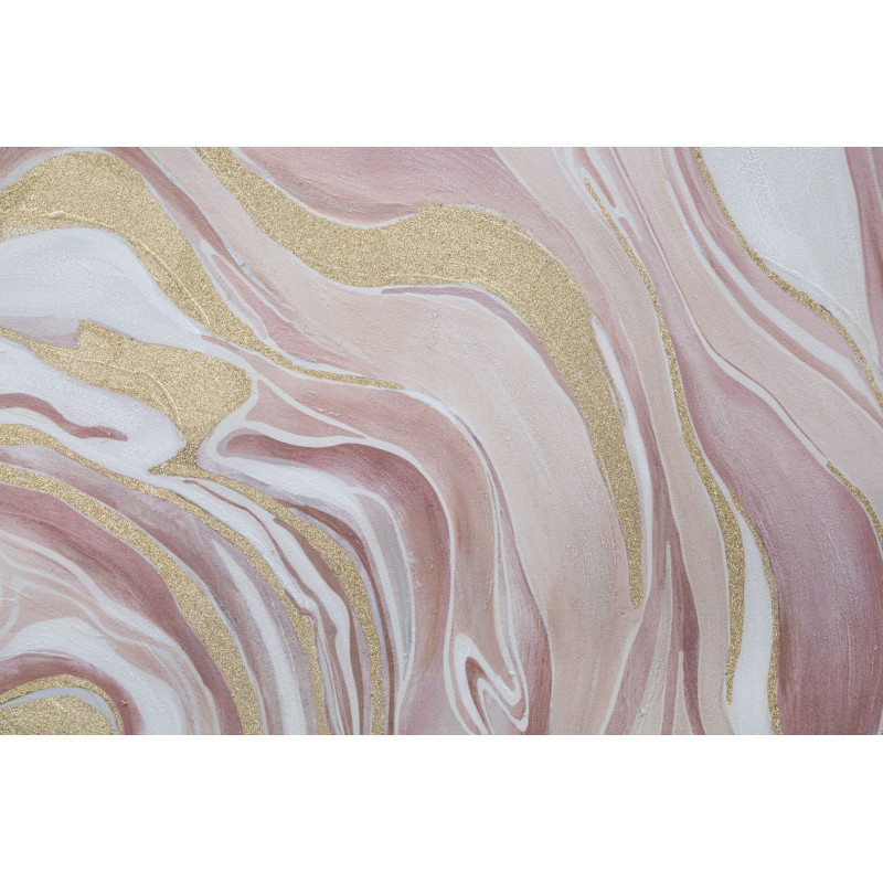 PEINTURE SUR TOILE ROSE CM 80X2,8X80