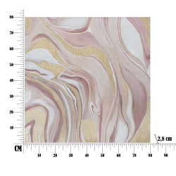 PEINTURE SUR TOILE ROSE CM 80X2,8X80
