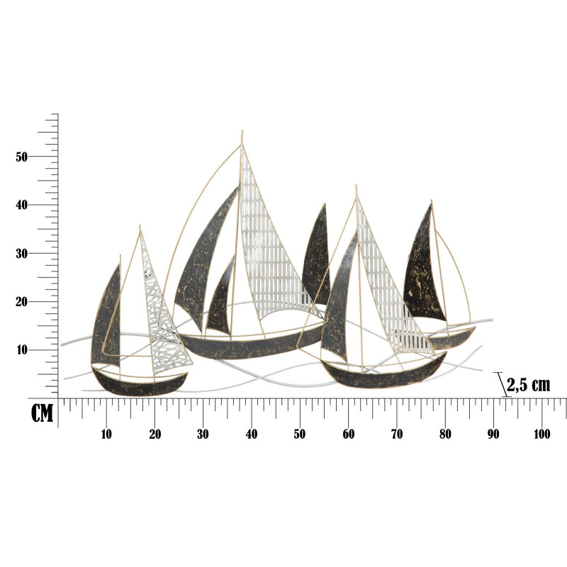 PANNEAU DE FER VOILIER CM 91X2,5X55,9