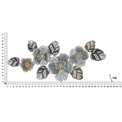 PANNEAU EN FER GRIS -A- CM 157,5X9X66,5