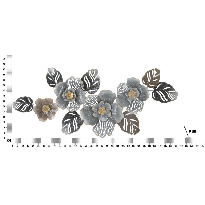 PANNEAU EN FER GRIS -A- CM 157,5X9X66,5